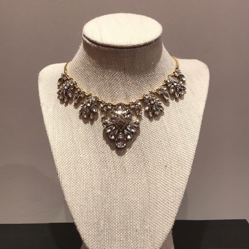J. Crew Sparkling Statement Necklace - image 1